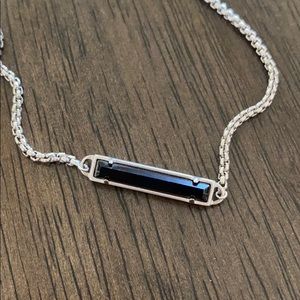 Kendra Scott Stan bracelet, silver with black